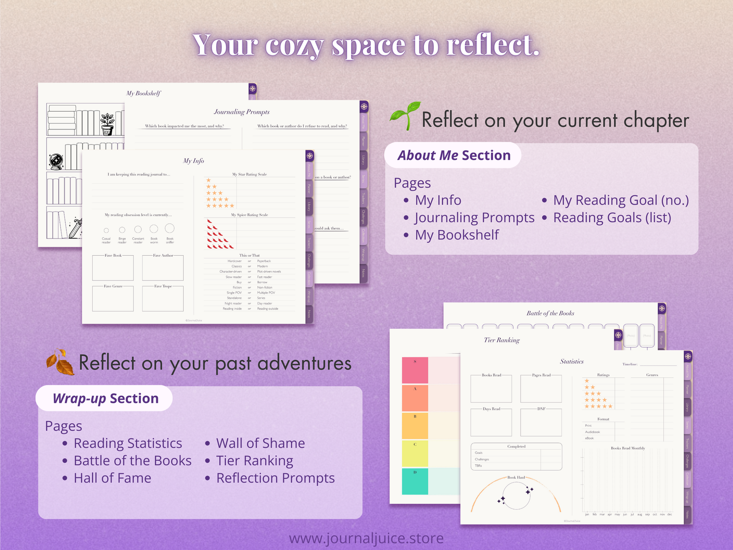 Digital Reading Journal for Goodnotes and Notability