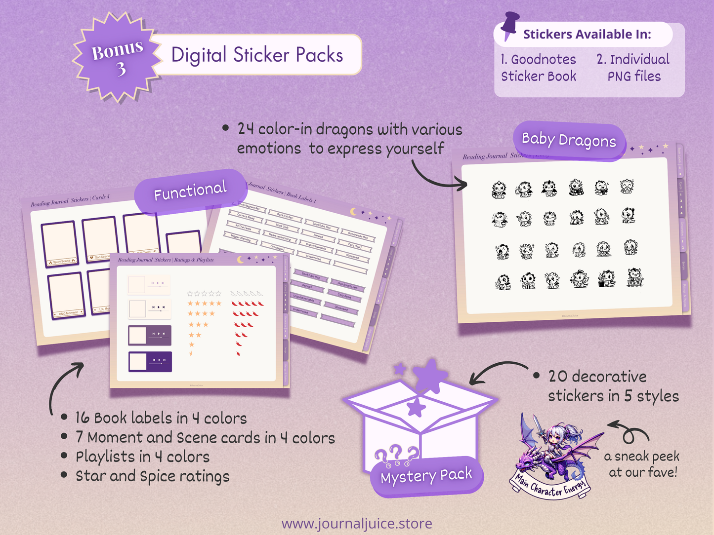 Digital Reading Journal for Goodnotes and Notability